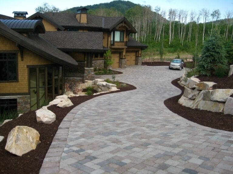 Driveway for luxury home